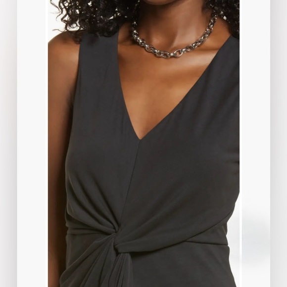 NWT Open Edit Drape Twist V-Neck Sheath Dress Size 1X - Picture 3 of 9